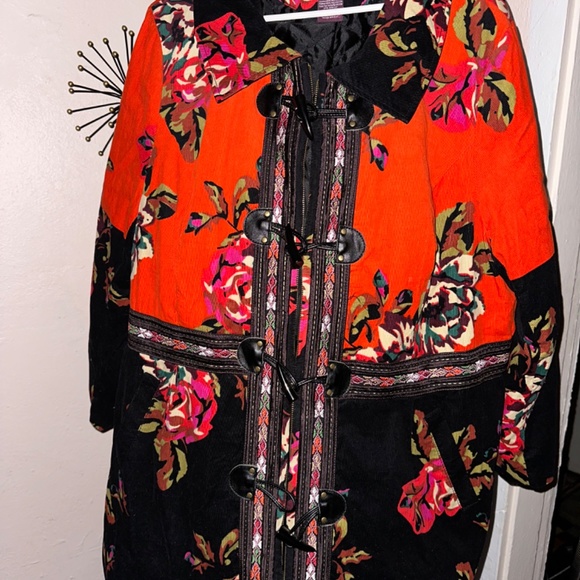 Vtg Car Coat 20W Tailiszime Vibrant Colors, Corduroy, Beautiful Garment - Picture 11 of 12